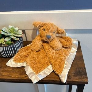 Cloud Island Golden Doodle Brown Puppy Dog Baby Security Blanket Plush Lovey